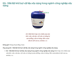 EG- 1056 Bột khử bọt vật liệu xây dựng trong ngành công nghiệp xây dựng.